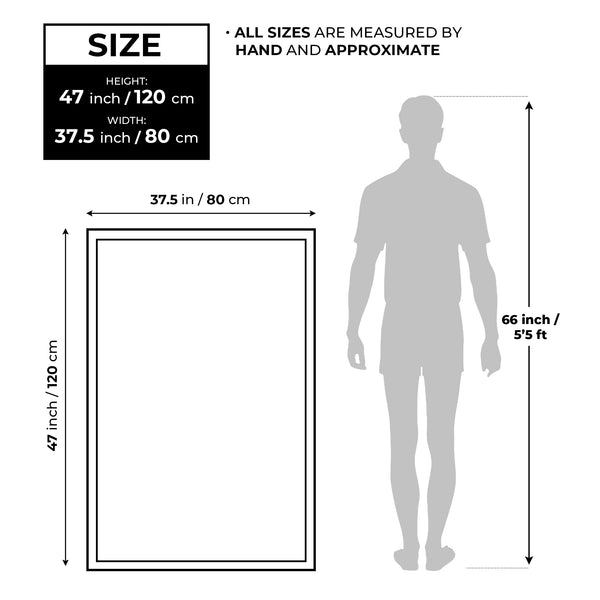 Abstract Muted Canvas Wall Art, 47" Framed Artwork Painting, Home Decor by Sona Casa