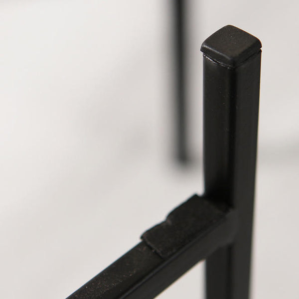 Modern Gold Planters with Black Stand Set, Electroplated Metal for Fresh or Faux Plants, Living Room Patio Decor Gifts-Sona Casa