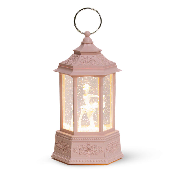 Ballerina Pink Snow Globe, 8" Xmas Ornament, Christmas Gift For Girls by Sona Casa