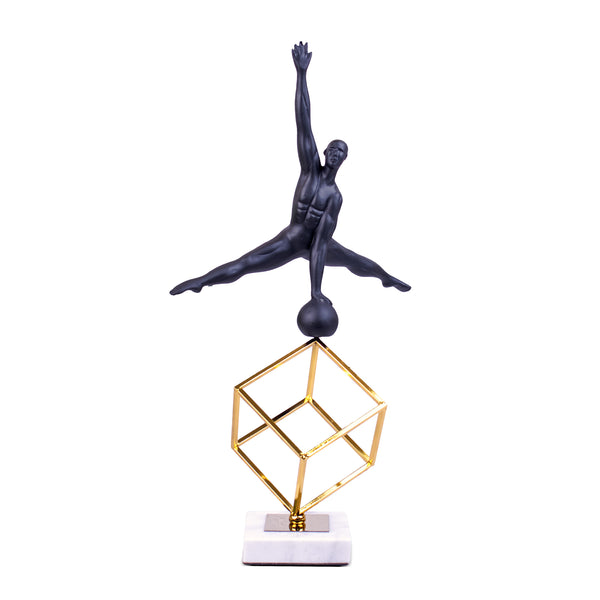 Decorative Statue, Gymnast, 19" Large Indoor Figurine, Tabletop Desktop Bookshelf TV Stand Decor, Gifts by Sona Casa