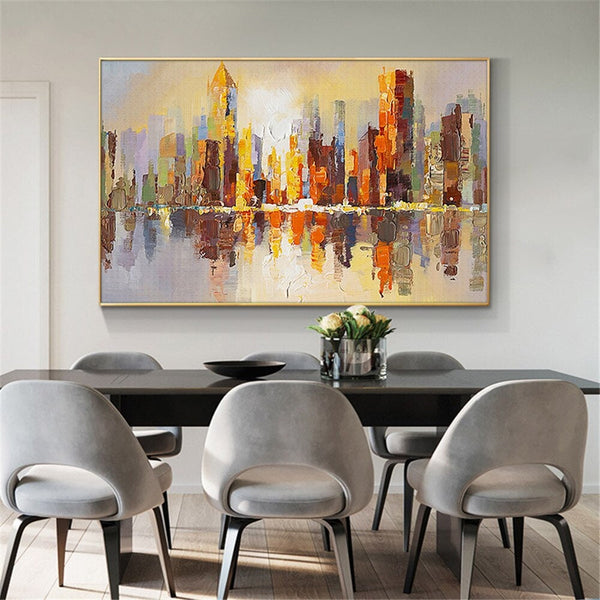 Large Wall Art on Canvas Abstract Art Modern Wall Art Original Artwork Abstract Art Wall Decor Brown Textured Framed Wall Art by Sona Casa