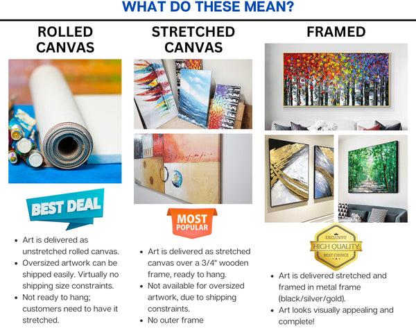 Colorful Marina Boat Painting Wall Art, Abstract Wall Art for Living Room, Painting on Canvas, Hand Painted Oil Painting for Home Decor by Sona Casa