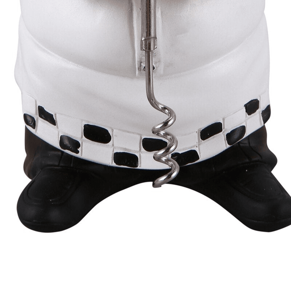 Chef Wine Cork Opener, Resin Statue, Kitchen Restaurant Bar Decor by Sona Casa