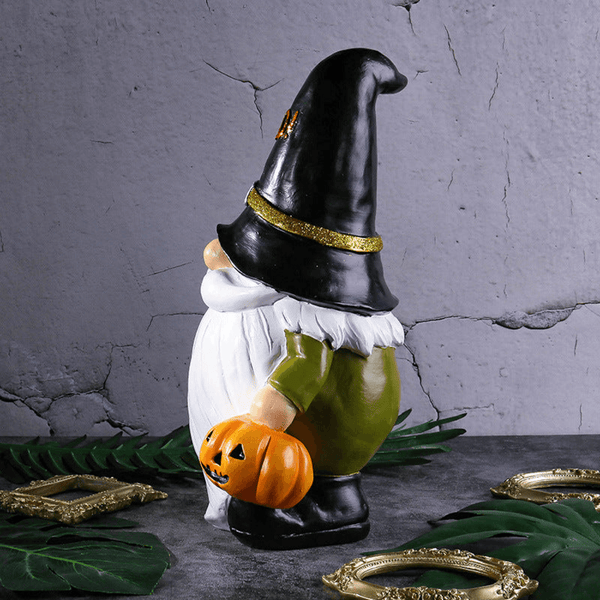 Halloween Decorations Gnome Statue Fall Decor Spooky Home Decor for Patio Porch Garden Yard by Sona Casa