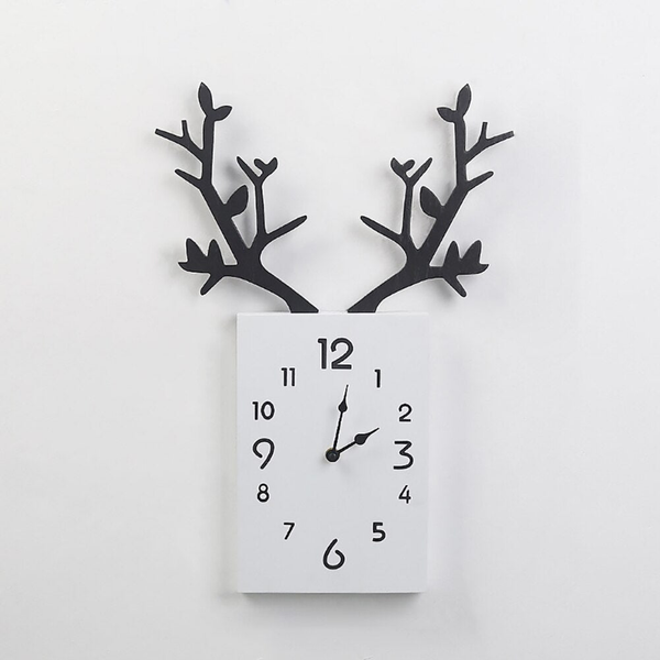 Wooden Deer Clock for Home Décor by Sona Casa