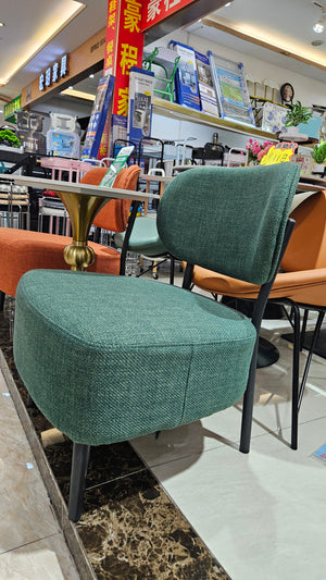 Comfortable Green Fabric Accent Chair for Lounge, Home, Office, Hotel Decor by Sona Casa
