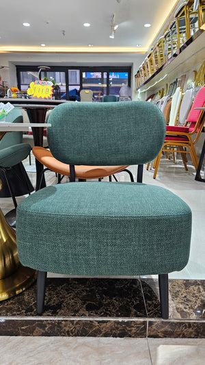 Comfortable Green Fabric Accent Chair for Lounge, Home, Office, Hotel Decor by Sona Casa