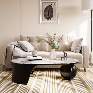 Designer 47" Round Ball Coffee Table by Sona Casa