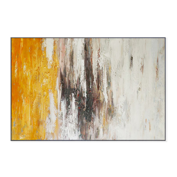 Abstract Muted Canvas Wall Art, 47" Framed Artwork Painting, Home Decor