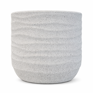 White Pot for Plants 42 CM, Planter Indoor Outdoor Ornament Home Garden Porch Living Room Decor by Sona Casa