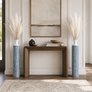 Luxury Metal Tall Vases, Large 32" Floor Vases, Living Room, Home, Office Decor-Sona Casa