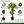 5ft White Artificial Bougainvillea Tree with Green Foliage and Stable Base for Indoor & Outdoor Home Office Decor