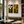 Set of 2 Floral 3D Botanical Wall Sculptures, Artificial White and Green Botanical Wall Decor, 23x45cm