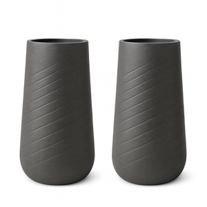 Set of 2 Modern Tall Indoor Self Watering Decorative Plant Pot, 33 in Contemporary Flower Pot Home, Office, Garden Decoration, Gift-Sona Casa