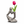 Unique Silver Ceramic Bud Vase, 7