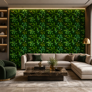 Green Boxwood Artificial Wall Panel with Lush Leaves, 40x60cm, Realistic Faux Greenery for Indoor Outdoor Home Decor by Sona
