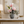 Gray Ceramic Planter with Pink and White Artificial Flowers, Modern Floral Home Decor, 17x42cm