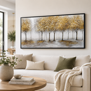 Textured Handmade Abstract Wall Art Panel in Neutral Tones for Modern Home Decor 70x140 cm