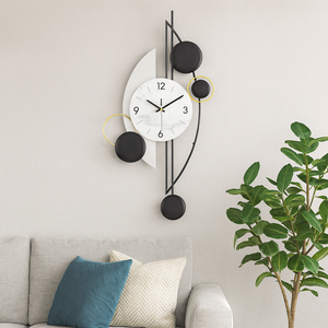 Modern Decorative Vertical Wall Clock for Home or Office, 32" Silent Non Ticking Minimalist Clock-Sona Casa