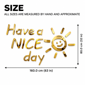 Nice Day DIY 3D Acrylic Wall Sticker for Home Decoration