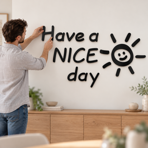 Nice Day DIY 3D Acrylic Wall Sticker for Home Decoration