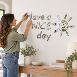 Nice Day DIY 3D Acrylic Wall Sticker for Home Decoration