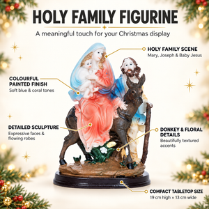 Holy Family Figurine with Donkey