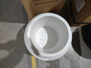 Round Self Watering Plant Pot, Indoor Home, Office, Patio, Front Porch, Decor, 18" Succulent Planter-Sona Casa