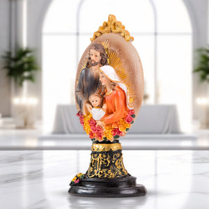 Holy Family Statue, Joseph, Mary, Jesus Figurine, 8" Catholic Home Decor, Christmas, Easter Gifts, Table Desk Decoration by Sona Casa