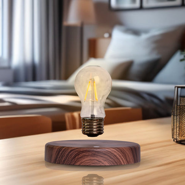 Magical Silent Magnetic Floating LED Bulb Lamp - Cozy Warm Light for Bedroom Decor, Aesthetic Night Light Gift Decoration