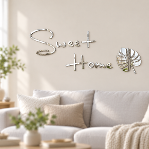 Sweet Home Acrylic Wall Sticker for Home Entrance and Home Décor