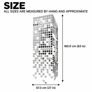 Tall Building 3D Acrylic Mosaic DIY Art Wall Sticker