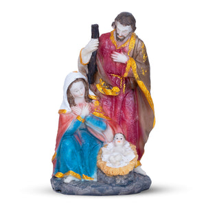 Catholic Holy Family Nativity Set, 8" Handcrafted Joseph, Mary & Jesus Statue, Religious Figurine Altar Decor, Christian Gifts by Sona Casa