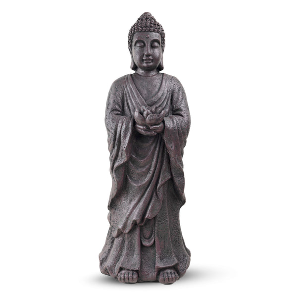 Large Buddha Statue, 32" Indoor Outdoor Magnesium Oxide Sculpture