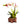 Realistic Faux Orchid In Brown Wood-Like Polyresin Planter For Elegant Home Decor