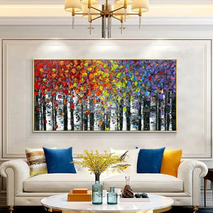 Oversized Wall Art - Vibrant Abstract Canvas Painting, Extra Large Handmade Wall Painting for Modern Home Aesthetic, Housewarming Gift by Sona Casa