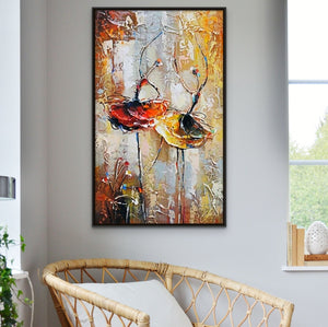 Abstract Ballet Art - Original Ballerina Oil Painting on Canvas, Modern Dancer Wall Decor, Ideal Gift for Art Collectors & Enthusiasts by Sona Casa
