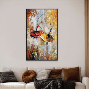 Abstract Ballet Art - Original Ballerina Oil Painting on Canvas, Modern Dancer Wall Decor, Ideal Gift for Art Collectors & Enthusiasts by Sona Casa
