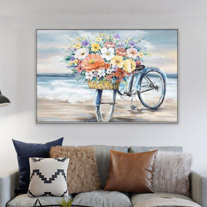 Original Spring Blossom Art - Textured Floral Painting on Canvas, Contemporary Large Wall Art, Home Decor, Housewarming & Mother's Day Gift by Sona Casa