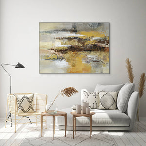 Desert Storm Painting, Large Hand-Painted Oil Canvas, Contemporary Abstract Art for Living Room, Unique Housewarming Gift by Sona Casa