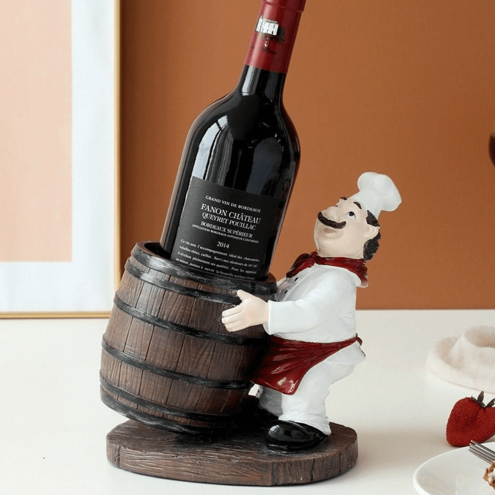 The Big Bordeaux Cork Holder, Huge Wine Glass