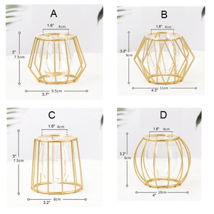 Small Geometric Flower Vase for Modern Home Decoration by Accent Collection