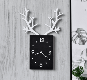 Wooden Deer Clock for Home Décor by Sona Casa